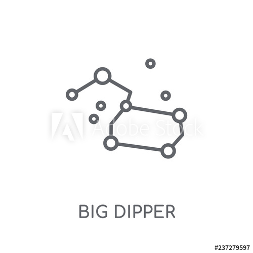 500x500 Big Dipper Linear Icon Modern Outline Big Dipper Logo Concept