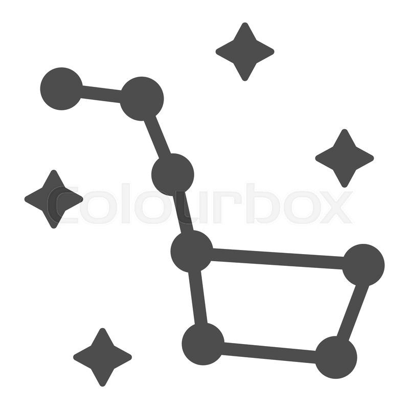800x800 Constellation Ursa Major Solid Icon Stock Vector Colourbox