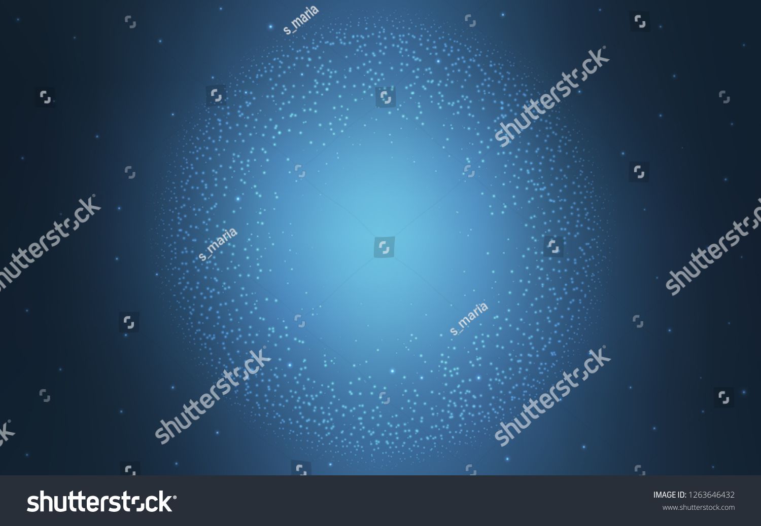 1500x1038 Light Blue Vector Texture With Milky Way Stars Modern Abstract