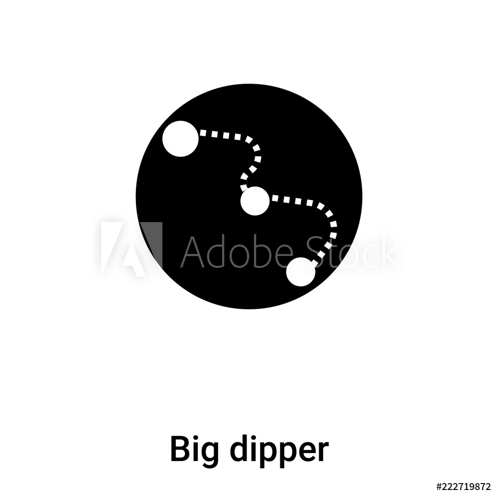 1000x1000 Photo Art Print Big Dipper Icon Vector Isolated On White