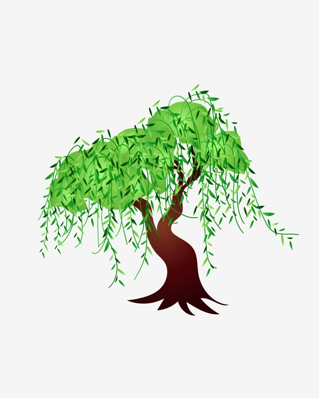 640x799 Vector Free Buckle Cartoon Big Tree, Cartoon Tree, Cartoon Coconut