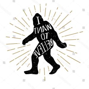 300x300 Photostock Vector Bigfoot Sasquatch Screaming Howling Silhouette