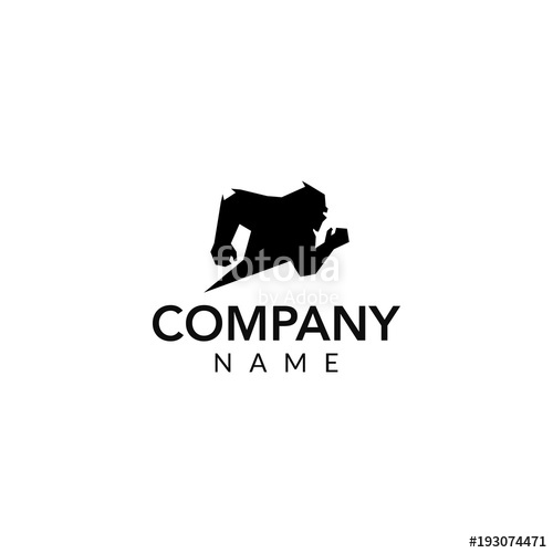 500x500 Bigfoot Vector Logo Icon Illustration Stock Image And Royalty