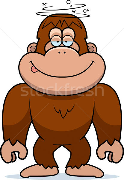 414x600 Cartoon Stupid Bigfoot Vector Illustration Cory Thoman