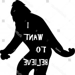 300x300 Photostock Vector Bigfoot Sasquatch Screaming Howling Silhouette