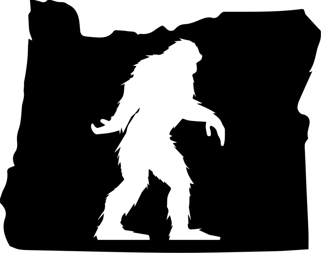 1024x806 Collection Of 'sasquatch Silhouette Clip Art' Download More Than
