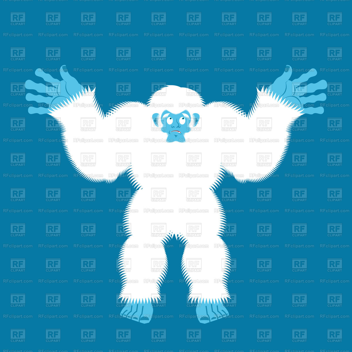 1200x1200 Yeti Guilty Bigfoot Surprise Vector Image Of Plants And Animals