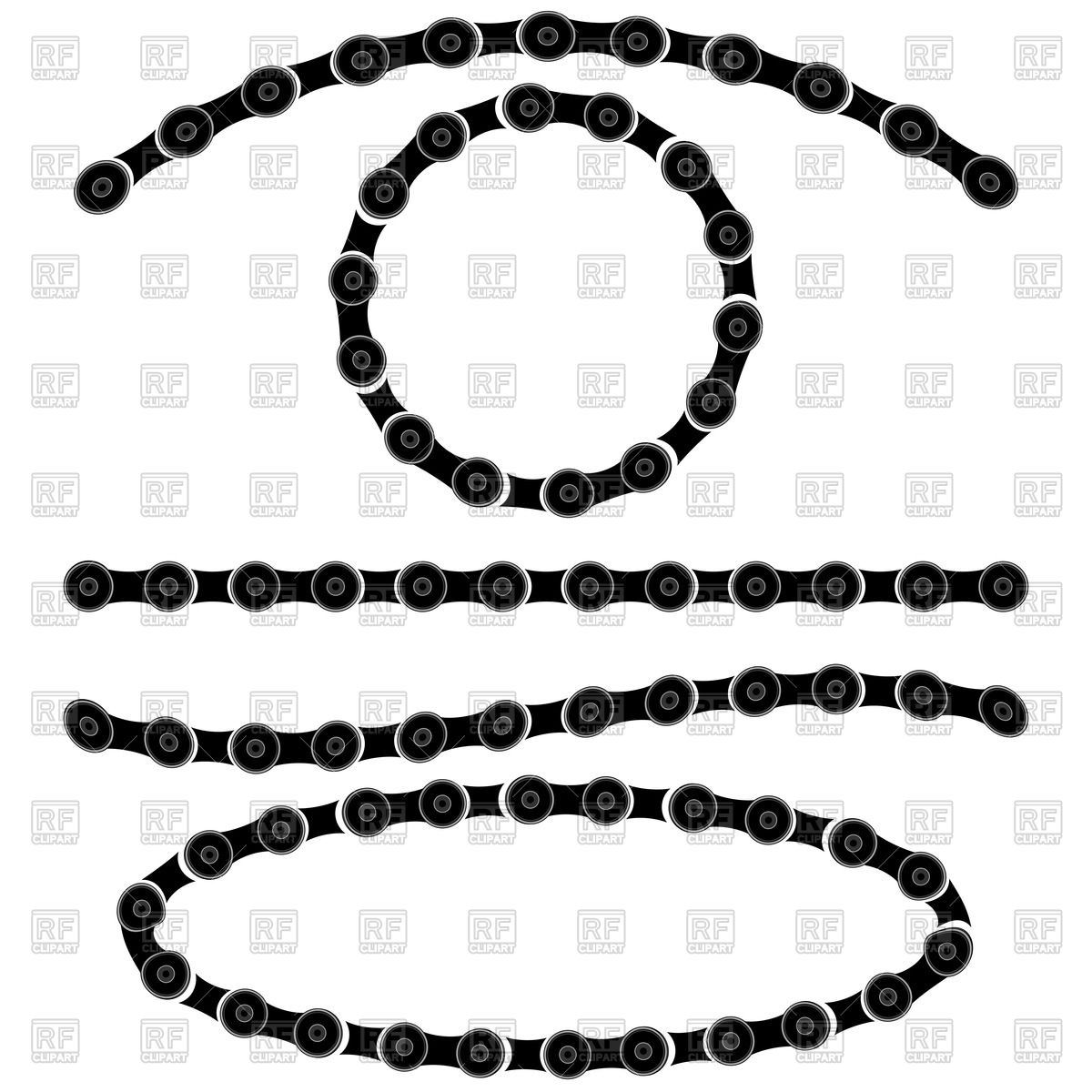 1200x1200 Bike Chain Frames Vector Image Of Borders And Frames