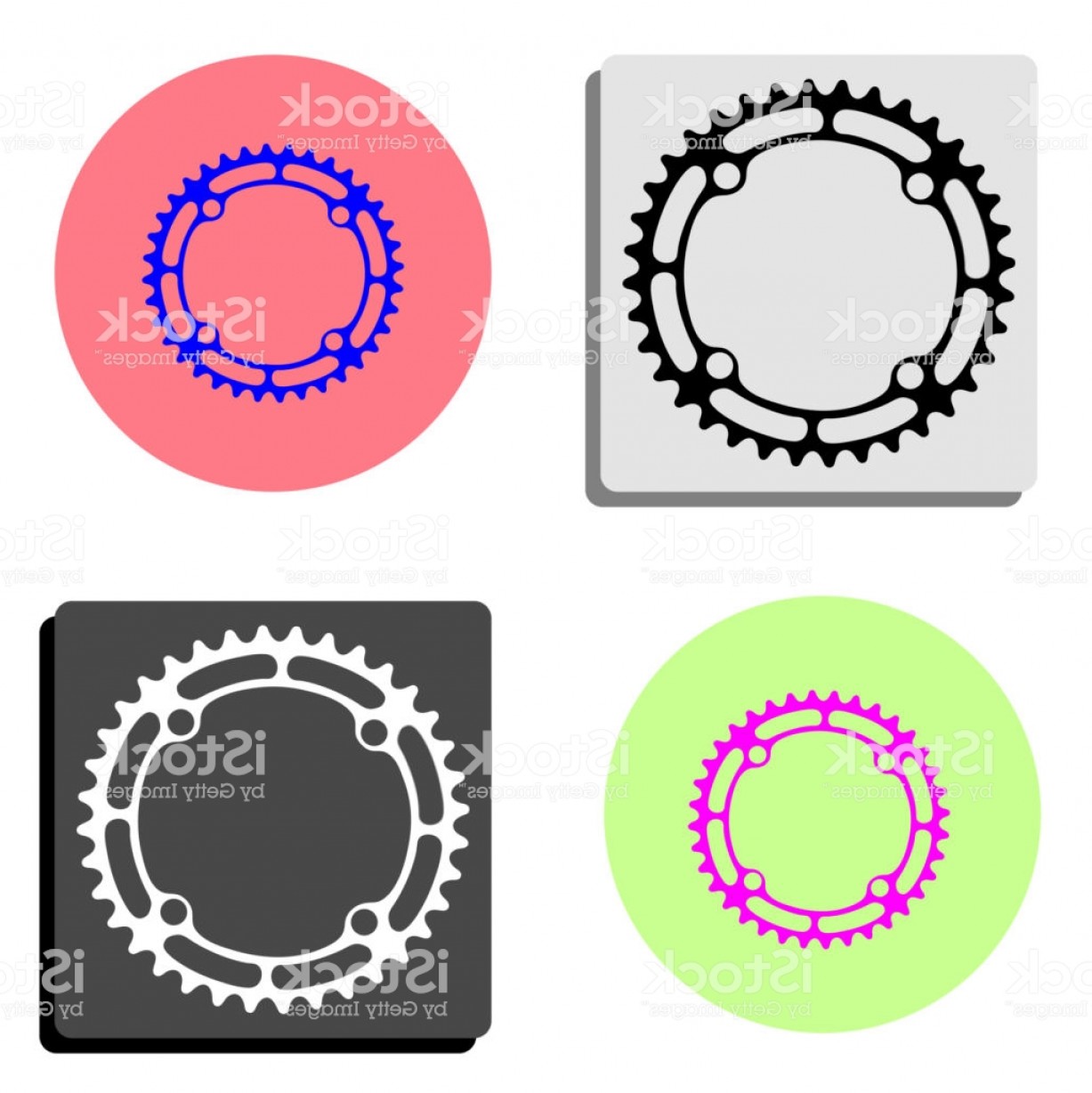 Bike Chainring Vector