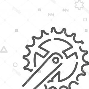 Bike Chainring Vector Line Icon Symbol Pictogram Sign Light 300x300 Bike Chainring Vector Line Icon Symbol Pictogram Sign Light