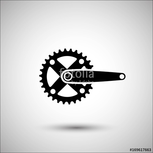 Bicycle Crank Set Vector Icon More Icon In Set Stock Image 500x500 Bicycle Crank Set Vector Icon More Icon In Set Stock Image