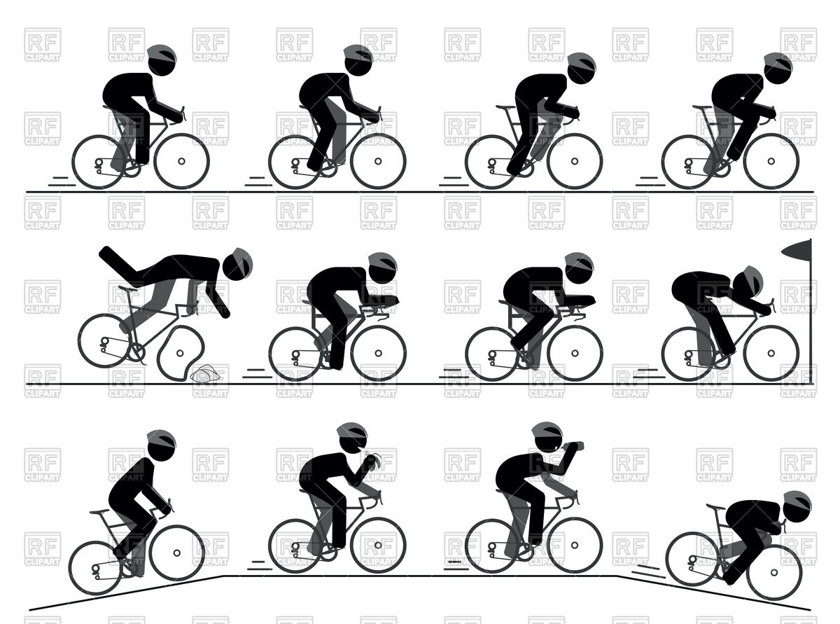 1200x891 Bicycle Racing Pictogram Vector Image Of People Kornilov