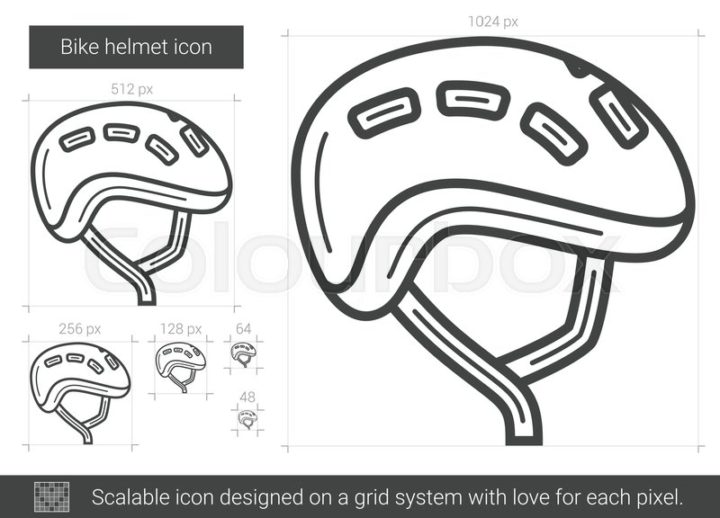 Bike Helmet Vector Line Icon Isolated Stock Vector Colourbox 800x576 Bike Helmet Vector Line Icon Isolated Stock Vector Colourbox