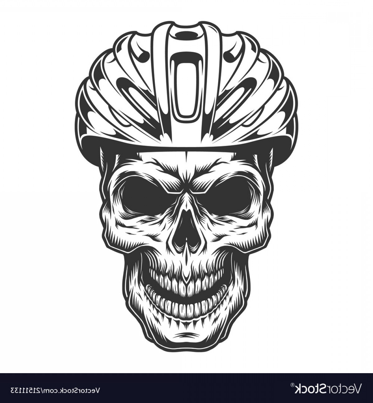 Skull In The Bicycle Helmet Vector Cqrecords 1200x1296 Skull In The Bicycle Helmet Vector Cqrecords