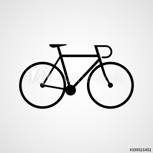 500x500 Bicycle Icon Vector