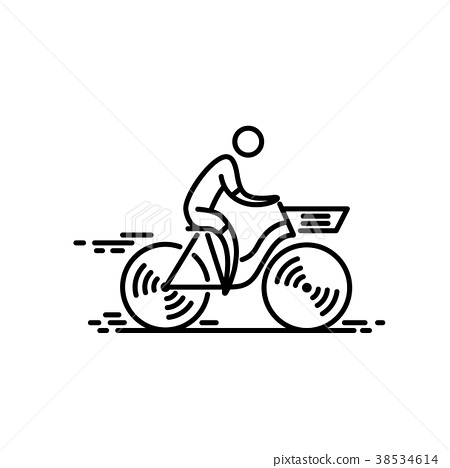 450x468 Bicycle Bike Icon Vector Cycling Thin Line Icon