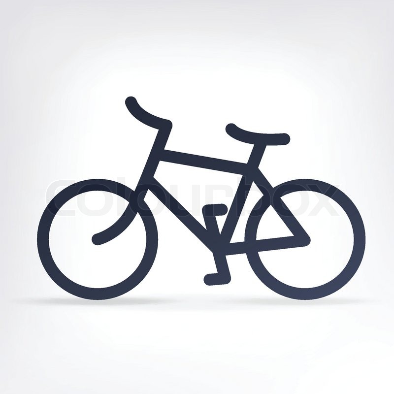 800x800 Minimalistic Bicycle Icon Vector, Stock Vector Colourbox