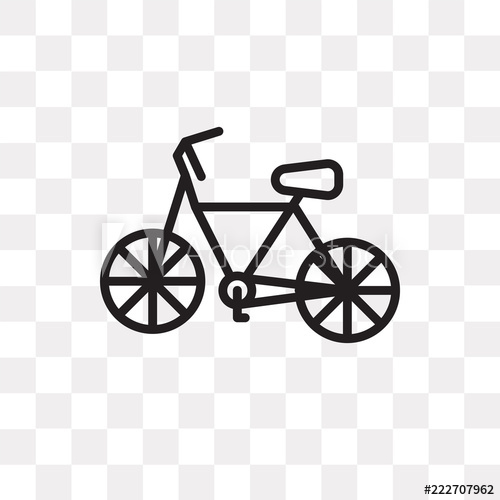500x500 Bike Icon On Transparent Background Modern Icons Vector
