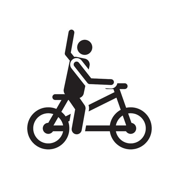 600x600 Bicycle Icon Vector Sign And Symbol Isolated On White Background