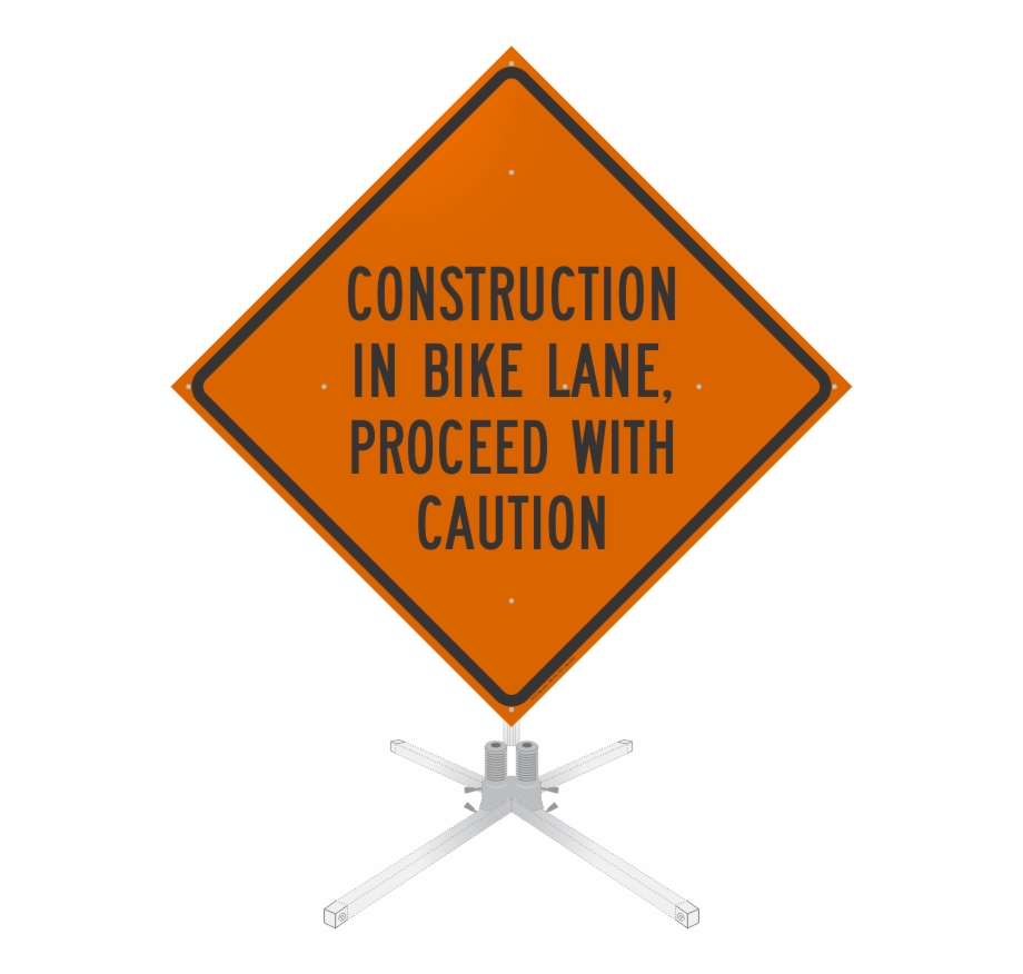 Construction In Bike Lane Roll Up Sign 920x876 Construction In Bike Lane Roll Up Sign