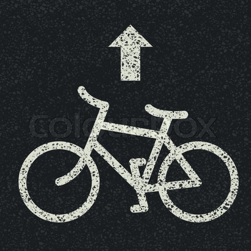 Bicycle Road Sign And Arrow On Asphalt Stock Vector Colourbox 800x800 Bicycle Road Sign And Arrow On Asphalt Stock Vector Colourbox