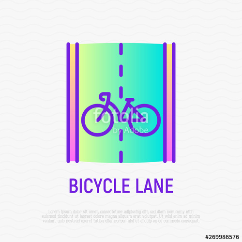 Bicycle Lane Thin Line Icon Modern Vector Illustration Of Bike 500x500 Bicycle Lane Thin Line Icon Modern Vector Illustration Of Bike