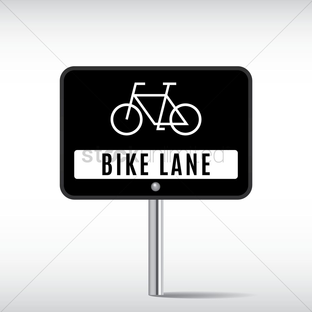 Bike Lane Vector Image 1300x1300 Bike Lane Vector Image
