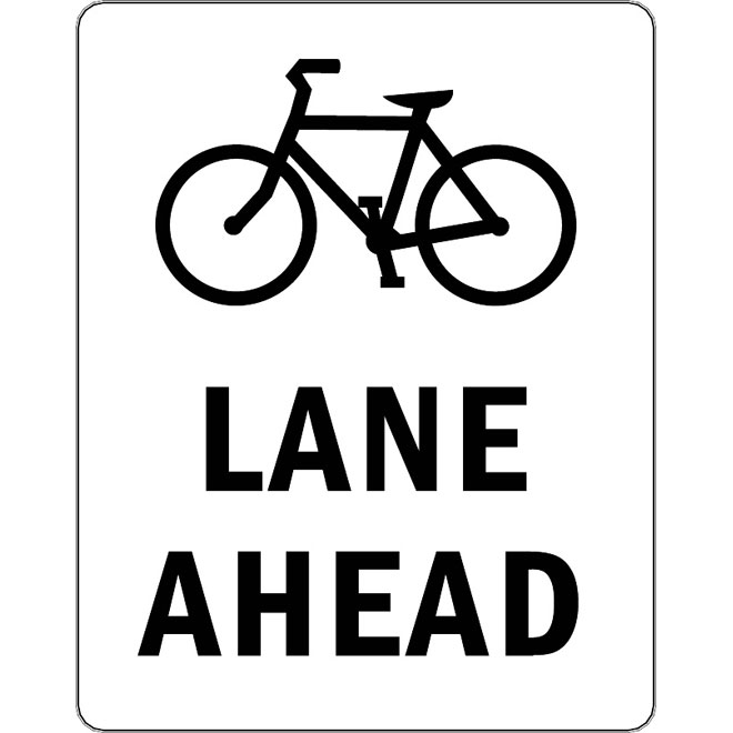 Lane Ahead Vector Sign 660x660 Lane Ahead Vector Sign