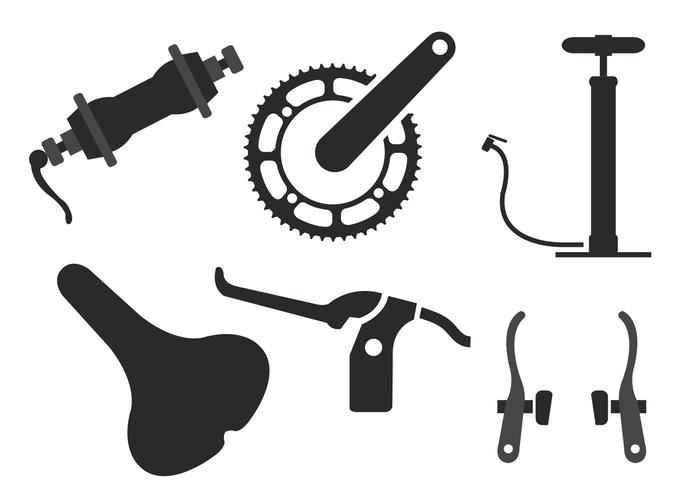 700x490 Bike Part Vectors