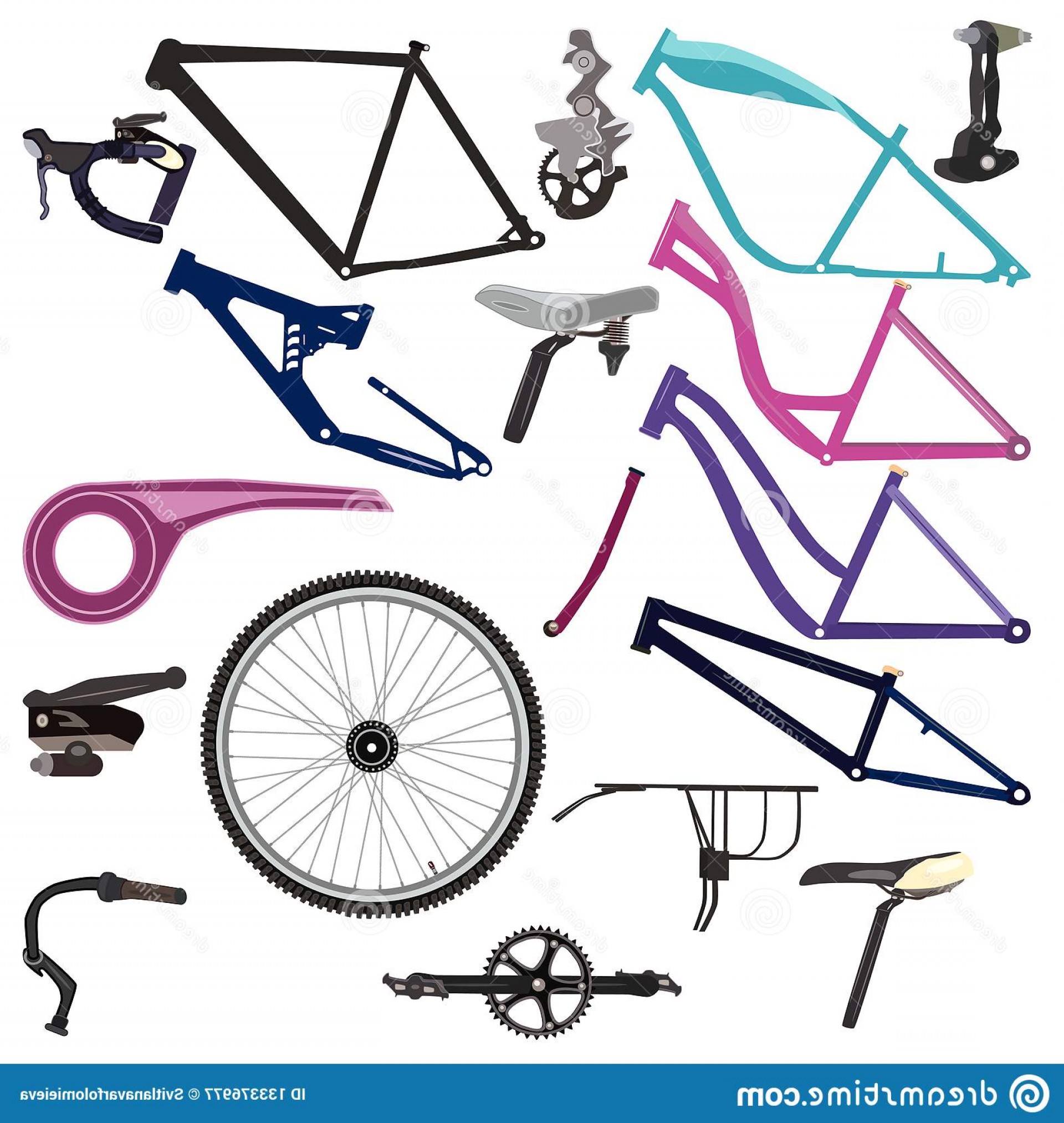 1920x2026 Bike Parts Cycling Equipment Vector Illustration Bicycle Equipment