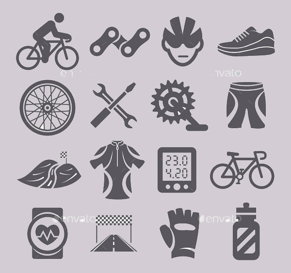 600x562 Bike Icons