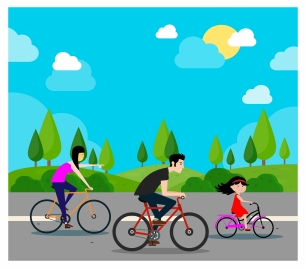 306x268 Bike Ride Vectors Stock For Free Download