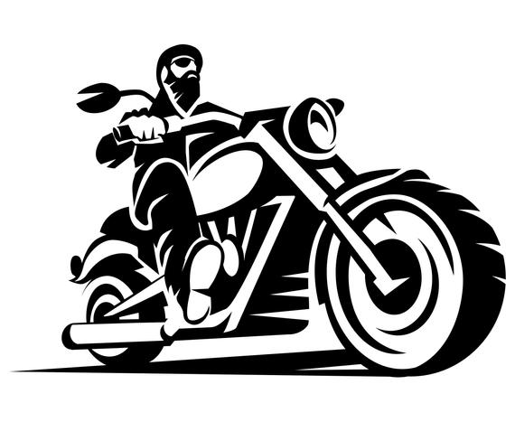 570x467 Biker, Bike, Rider, Motorcycle, Silhouette,graphics