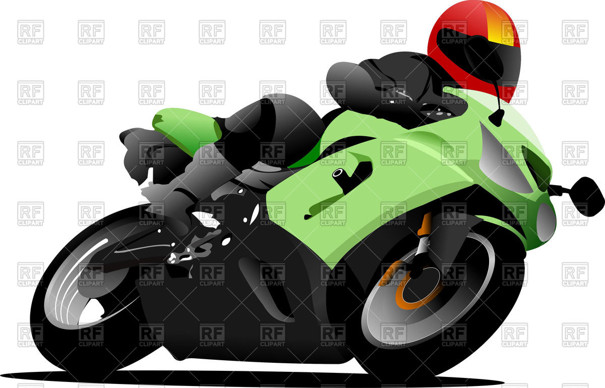 1200x769 Biker Riding On A Sports Bike Vector Image Of People Leonido