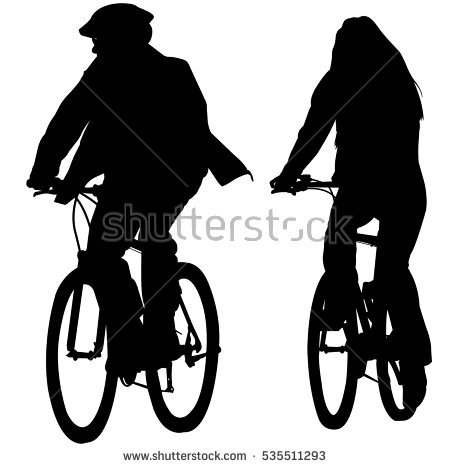 450x468 Collection Of 'bicycle Rider Silhouette' Download More Than