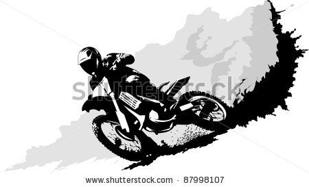 450x273 Dirt Bike Rider Cartoon Biker Clip Art Vector Silhouette