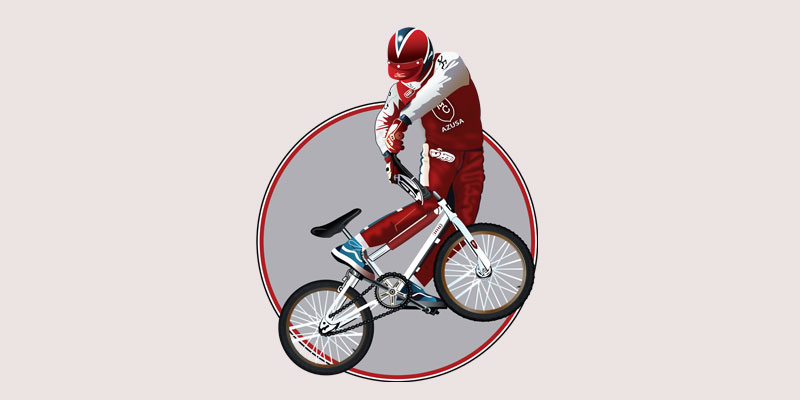 800x400 High Resolution Bicycle Rider Vector Design Free Vector Designs