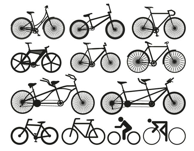 Bike Silhouette Vector