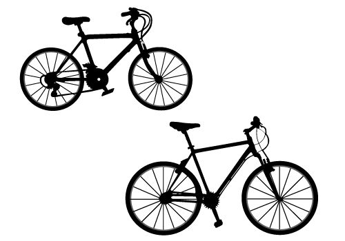 500x350 Free Bicycle Silhouette Vector Free Download Silhouette Clip Art