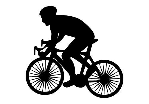 500x350 Here It Is A Cycling Silhouette Vector To Design Awesome Cycling