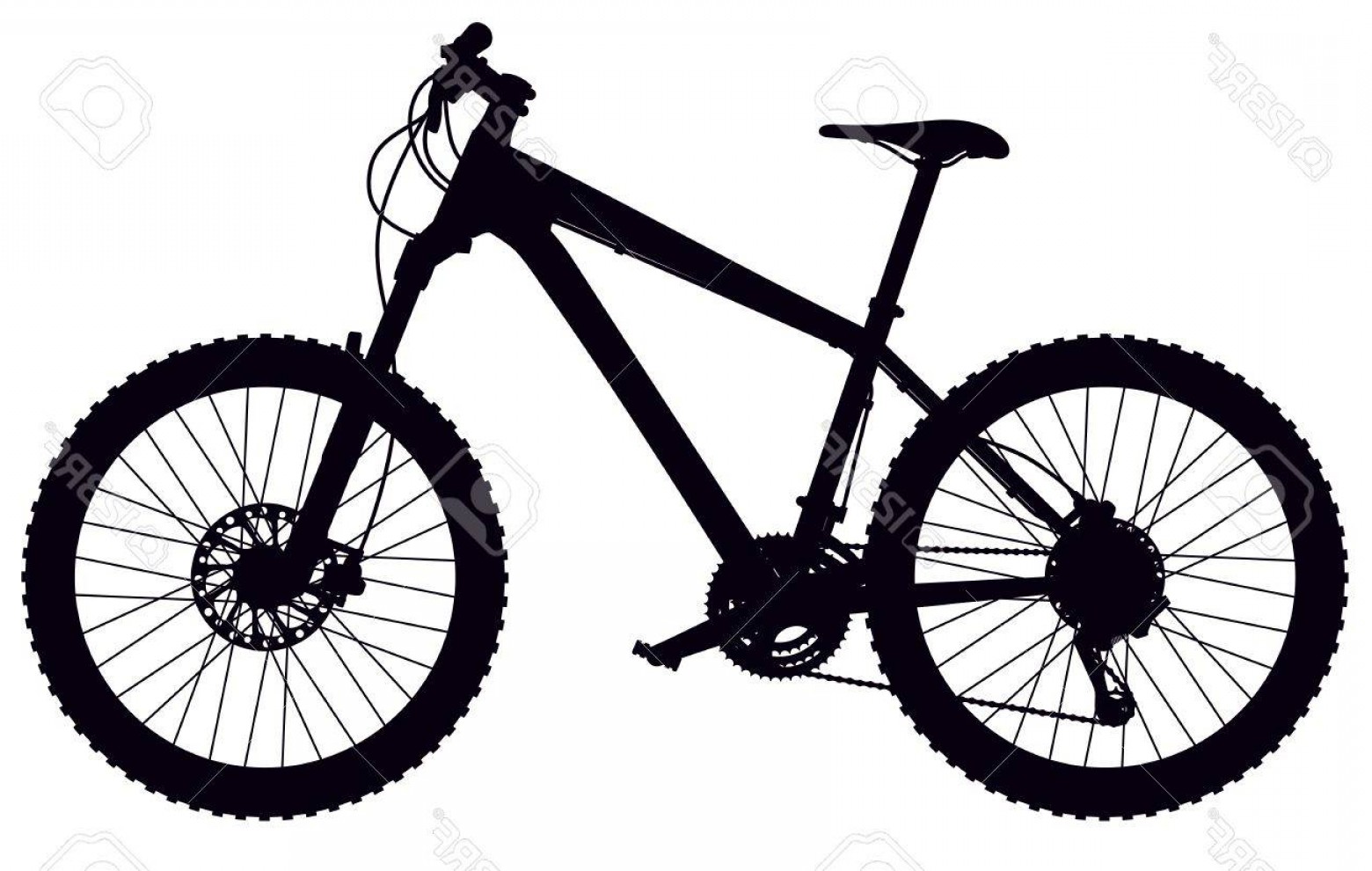 1560x990 Photosilhouette Of Hard Tail Mountain Bike With Design Cultracing