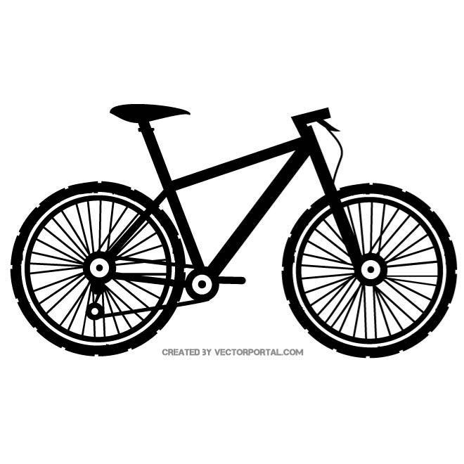 660x660 Bicycle Silhouette Free Vector