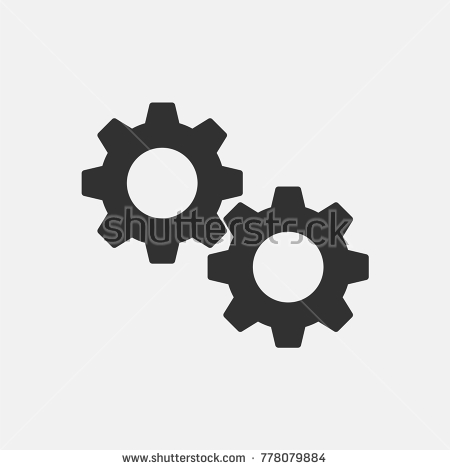 450x470 Vector Gear Icon