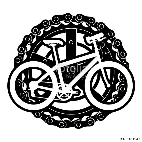 500x500 Sport Bicycle With Chain And Sprocket Vector Illustration Design
