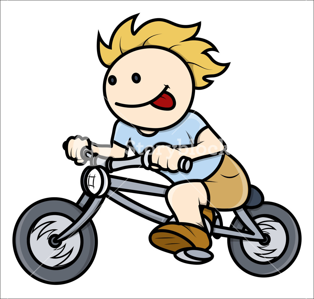 1000x953 Boy Riding On Bike