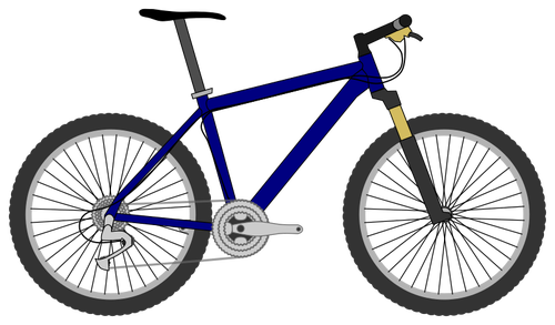 500x293 Mountain Bike Vector Image
