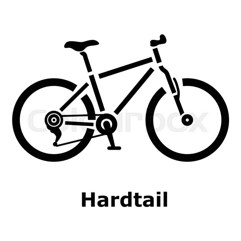 800x800 Stock Vector Of 'hardtail Bike Icon Simple Illustration