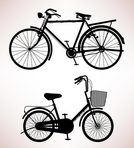 445x490 Old Bicycle Silhouette