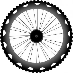 300x300 Bike Wheel Black Silhouette Vector Soidergi
