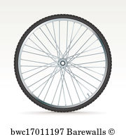 180x195 Vector Bike Wheel Black Silhouette Posters And Art Prints